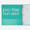 Cardinal 3 Ring Binders, Binders for School and Office, Durable 1.5 Inch, Holds 350 Sheets, ClearVue Presentation View, Non-Stick, Blue and Green Assortment, 6 Pack (1002480)