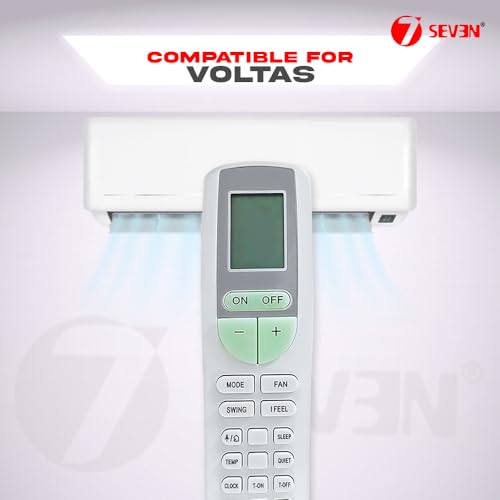 Image of 7SEVEN Compatible Air Conditioner remotes for Original Voltas X-Fan AC Remote Control Suitable for 1 1.5 2 ton Split or Window ac - Match Exactly with Old Model 133A Remote for Better Performance