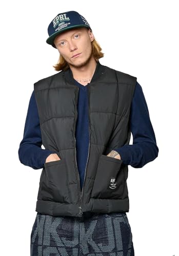 Kaporal, Veste pour Homme, Coupe Regular, Sans manches, Col Teddy, Modèle Ringo, couleur Black, Taille XXL