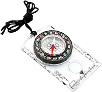 Bússola de orientação à prova d'água para leitura de mapa, placa de base, caminhadas ao ar livre, caça, navegação, acamp