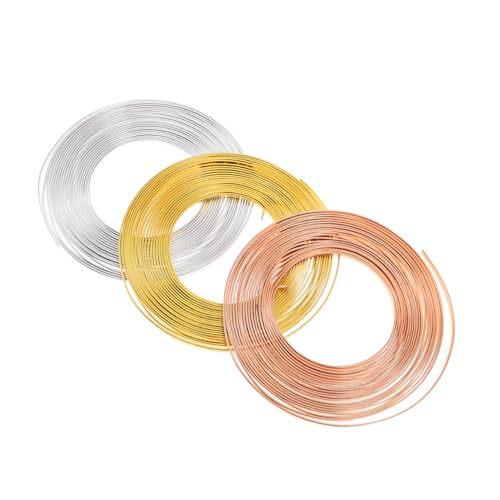 Alambre plano de aluminio para crear joyería artesanal y adornos creativos DIY