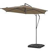 タカショー 日よけ EGプッシュハンギングパラソル 2.5ｍ カーキ 【SHR-H05K】 ガーデン ファニチャー 紫外線カット 撥水加工