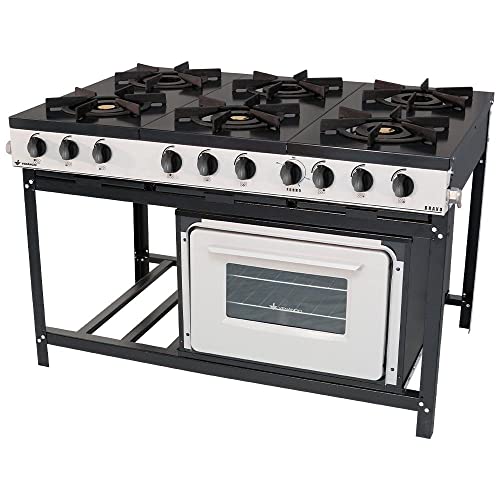 Fogão Profissional 6 Bocas Venâncio Linha Bravo com Forno Br6bf