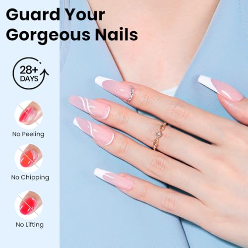 Image of Beetles No Wipe Gel Top Coat and Base Coat Set for Gel Nail Polish - 2Pcs 15ml Super Shiny and Long Lasting Soak Off UV /LED Lamp Nail Art Design Gift