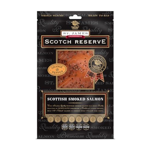 St. James Orange and Pepper Scottish Smoked Salmon 114 g- Chilled