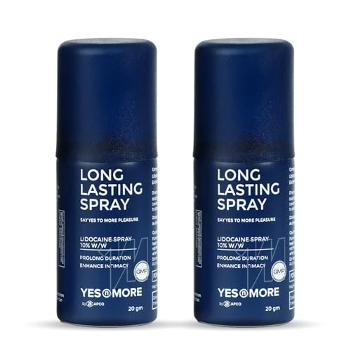 Image of Long Lasting Lidocaine Topical Spray for Men | Fast Acting External Use | Easy Application | Travel Friendly 20g | Smooth Bottle Design | Pack of 2