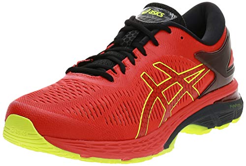 Asics Gel-Kayano 25, Zapatillas de Running para Hombre, Rojo (Cherry Tomato/Safety Yellow 801), 42 EU