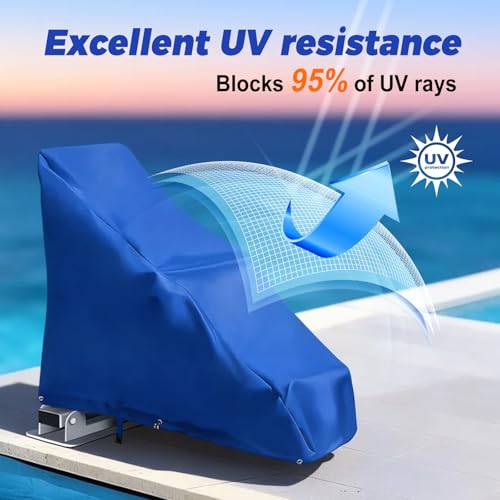 Funda Protectora para Silla Elevadora de Piscina Azul miniatura 7
