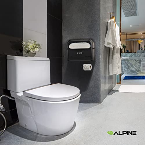 Alpine Toilet Seat Cover Dispenser - Wall Mount Disposable Toilet Seat Cover Holder For Commercial And Residential Use, Half Fold. #TOP1
