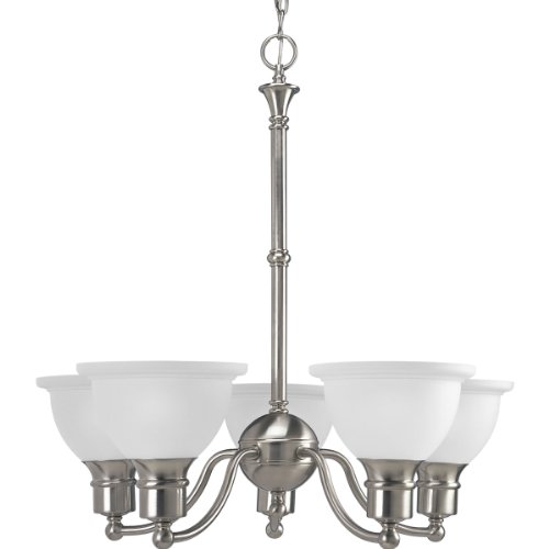 Progress Lighting P4281-09 Madison Chandeliers, 24-5/8-Inch Diameter x 25-Inch Height, Nickel