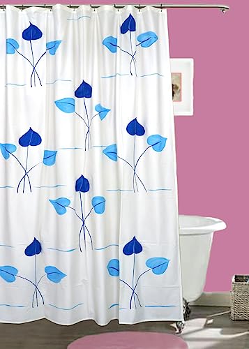 Image of Feelings Shower Curtain PVC Waterproof Curtain for Shower 7 Feet with 8 Hook - 54 x 84 Inch Printed Shower Curtain (Pattern - T)