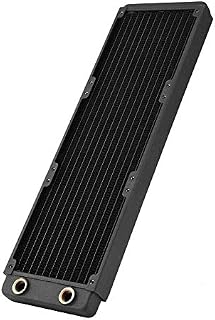 Tonysa 120mm/240mm/360mm/480mm radiator, G1/4 thread copper radiator PC water cooling liquid water cooler heat exchanger for PC water cooling(360mm)