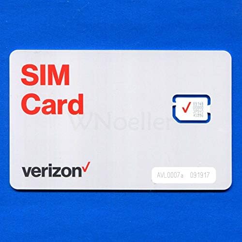 Verizon Wireless 5G & 4G LTE SIM Card Triple Cut with Sim Ejection Key