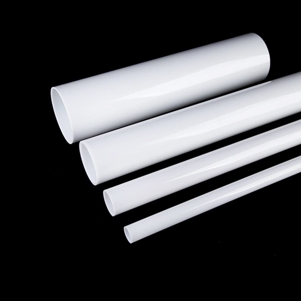 1pc High Transparency White Acrylic Tube - Durable and Versatile Acrylic Pipe for Garden Irrigation, Fish Tanks(40mmx50cm)