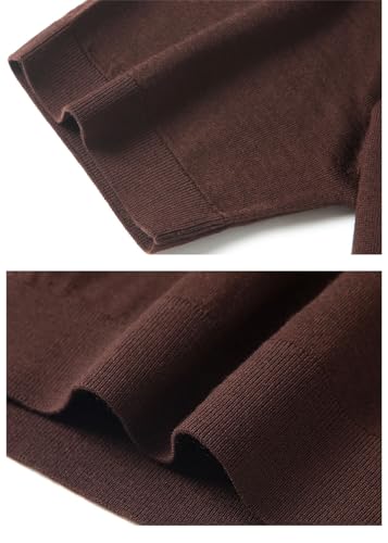 Men's Summer Short Sleeve Thin Wool Breathable Solid Knit Casual Korean Style Pullovers3