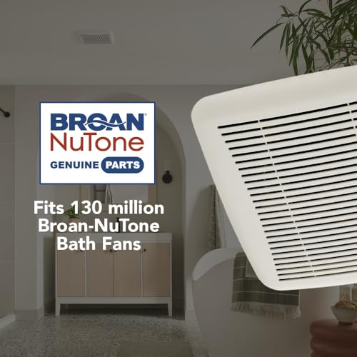 Image of Broan-NuTone BKR60 QuickKit Ultra-Quiet Bath Fan Replacement Motor and Cover /Grille, 60 CFM, 20% more power, White
