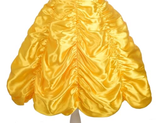 Dressy Daisy Girls' Princess Yellow Gold Ball Gown Birthday Party Fancy Dress Up Halloween Costume Size 5-6 - Thumbnail 5