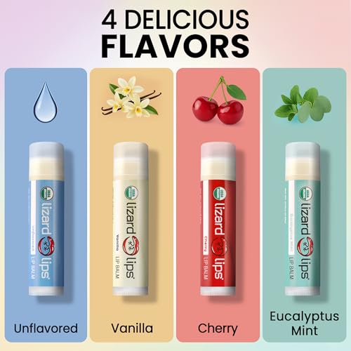 Lizard Lips USDA Certified Organic - 4 Flavor Variety Pack