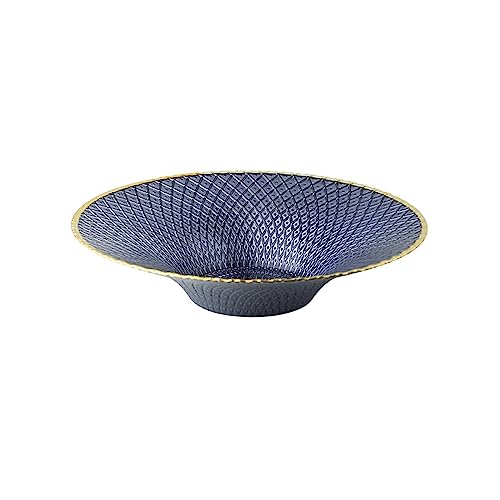 Ornements décoratifs plateau de service en verre bleu pour cadeau idéal