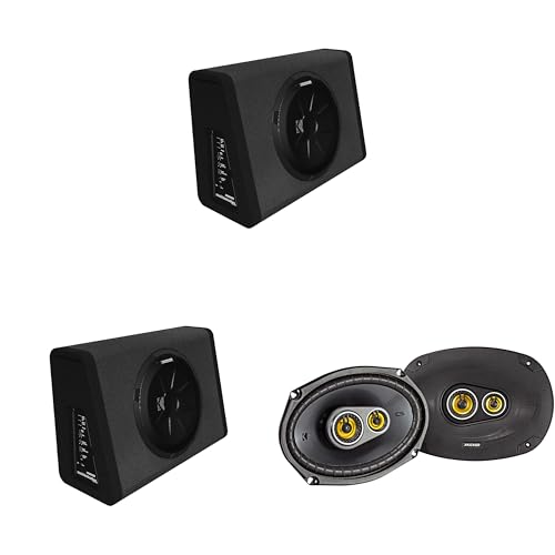 Kicker (2) 11PT250 Powered Sub Enclosure & 46CSC6934 6x9 Bundle