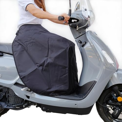 Pelucton Coprigambe Scooter Impermeabile, Universale Grembiule Coprigambe per Scooter Calda Protezione Gambe, Antivento Coperta Gambe Copertura Pioggia per Moto.