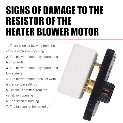 Image of Blower Motor Resistor, OEM #973020 4720278 68004241AA 6800459AA 5012212AA, Compatible with Dodge Ram 1500 2500 3500 Pickup Grand Cherokee Replaces RU109 (Black)