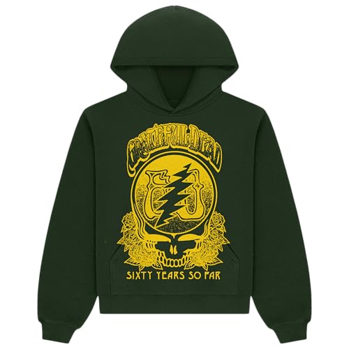 Grateful Dead 60 Years So Far Hoodie Green Small