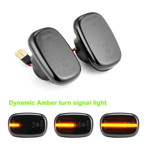 Clignotant latéral dynamique à défilement LED ambre pour Corolla E10 - 3