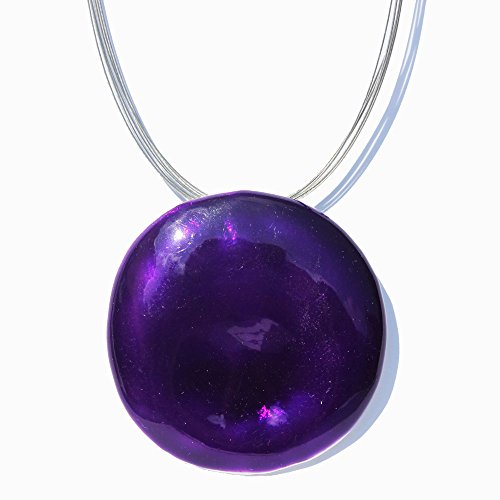 Tan solo colocar el morado collar con colgante en forma-lámpara de techo 2501, ajustable hasta 19 Pulgada. Embalaje diseño de flores