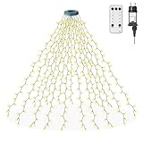 sylvwin Cadena de Luces para Árbol de Navidad de 2M con Control Remoto y 16 Guirnaldas,para Decoración Navideña de Interior y Exterior