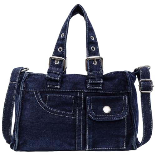Bolso Tote de mezclilla pequeño para mujer miniatura 1
