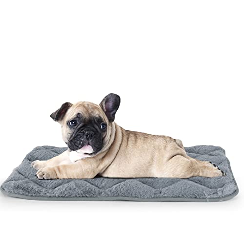 Mora Pets Crate Pad Mat Ultra Soft Dog Bed For Crate Cat Mat Bed With Anti-Slip Bottom Machine Washable Kennel Mat 22 24 30 36 42 Inch Grey Pink #TOP7