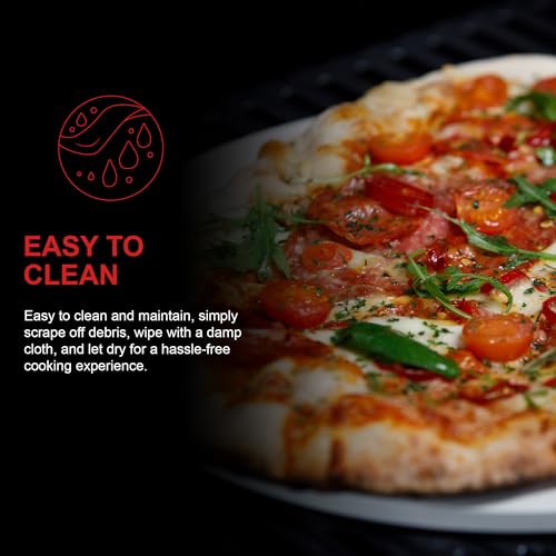 Grillstream Ceramic Pizza Stone - Lightweight, Robust, Heat-Retaining & Easy-to-Clean Versatile Barbecue Tool - Image 7