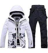 WOWULOVELY Women's Winter Ski Suit with Insulated Snowboarding Jacket and Pants