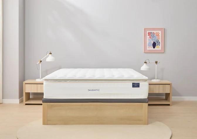 Marmota Pack Ahorro colchón Superluxe Edition + Canapé + Almohada + Protector (150x190, Blanco)