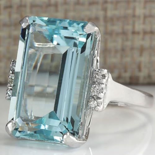 Bague saphir argent sterling 925, le cadeau idéal en pierre de naissance