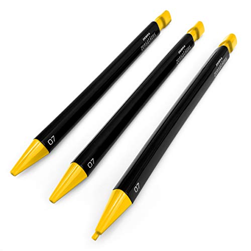 Zebra - Zensations Ergonomic Mechanical Coloring Pencil - 2.0mm Lead - Pack of 3 - Yellow