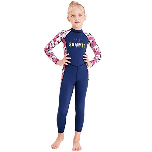 Image of Full Body Kids Swimsuit One Piece Rash Guard Long Sleeve Wetsuit Skin for Girls Boys