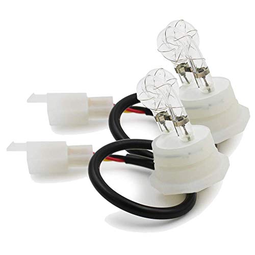 FOXCID 2 Pcs White Hide Away Strobe Tubes Replacement Bulbs for Hide A Way 80 160 Watt HID Emergency Hazard Warning Headlight Strobe Light Kit System