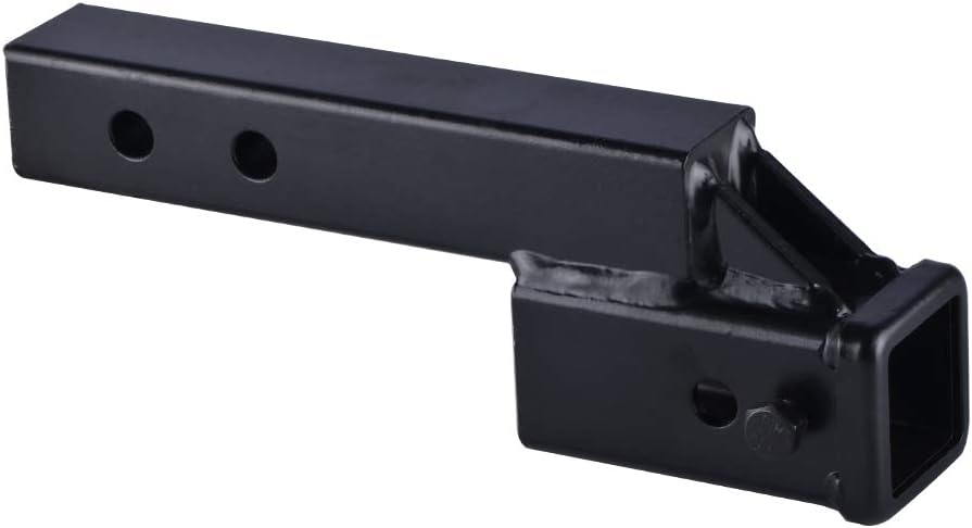 Towever 84121 Hitch Receiver Adapter with 2" Drop/Rise, 9" Hitch Extender, Solid Tube Hitch Riser (GTW/TW 5000/500 LBS)