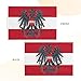 Coat of Arms of Austria with Austrian Flag 4x6 FT Outdoor Flag with Grommets Fade-Resistant Lawn Porch Balcony9