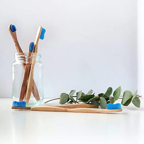 Humble Brush Bambus-Zahnbürste für Kinder ultra-soft blau 10 Stk. – Bild 8