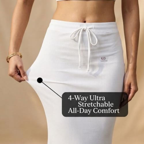 Image of Women's Saree Shapewear - Slim Fit Stretchable Petticoat for Sarees | Comfortable Waistband | Body Shaping Underskirt