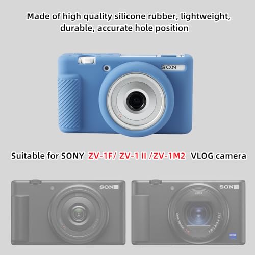 Funda de silicona para cámara digital Sony ZV-1F/II/M2 color azul miniatura 2