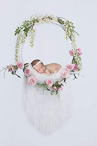 Veryhome 6Pcs Artificial Flowers Wisteria Hanging Flowers Garland Rattan Vine Fake Flower Decorations For Wedding Party Home Garden Outdoor Ceremony Floral Decor,3.18 Feet(White-2) #TOP4