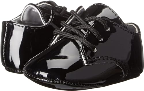 Baby Deer Infant's Tuxedo Dress Shoes, Black, 3 M Infant - Thumbnail 5