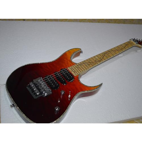 Guitare électrique personnalisée avec touche arbre de vie et accordeurs blocage haute précision - 2