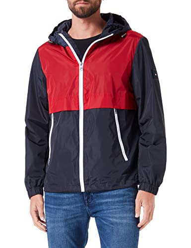 Tommy Hilfiger Herren Jacke Übergangsjacke, Blau (Desert Sky), M