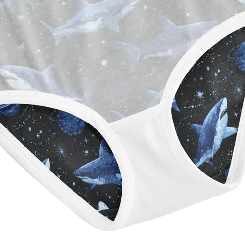 Girls Underwear Soft Cotton Shark Universe Kids Panties in Sizes 2/3t, 4t, 5t, 6 and 8 5