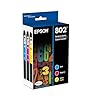 Epson T802520 T802 DURABrite cartuchos de tinta de capacidad estándar, ultra color